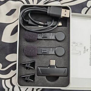 NWT 2 Pack Lavalier Microphone USB-C Wireless Mic Android iPhone podcast tiktok